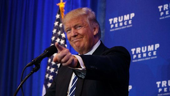 Republican presidential candidate Donald Trump