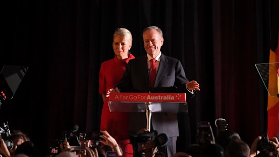 Election night function for Opposition Leader Bill Shorten at Hyatt Place in Melbourne.