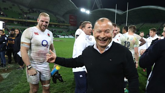 No excuses: Eddie Jones said the Wallabies could not complain about the referees if they were whitewashed by England.