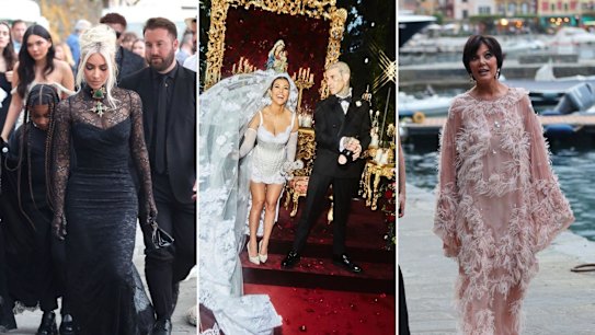 Getty Images/ @kourtneykardash instagram composite