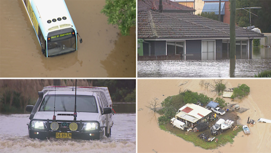 More than 150 evacuation orders and warnings remain for Sydney communities.