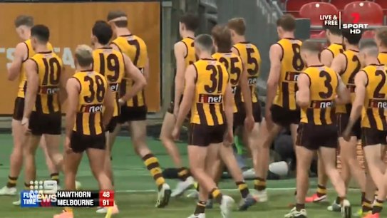 Melbourne has secured an impressive win over Hawthorn, putting more pressure on veteran coach Alastair Clarkson