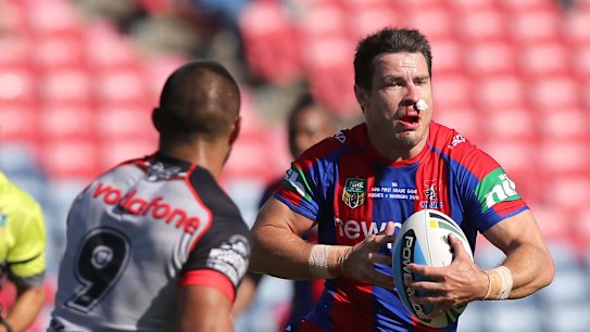 Brain damage: James McManus of the Knights has been diagnosed as having scarring on the brain.