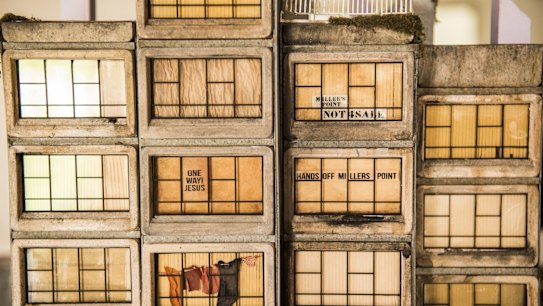 Model sculpture of the Sirius Building on display March 9. 2019. 