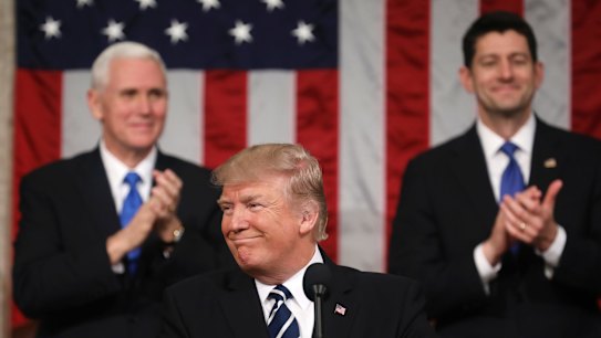 Donald Trump addresses a joint session of Congress: Fund managers and economists said the risk of a correction to Wall Street is rising due to a lack of concrete policies.