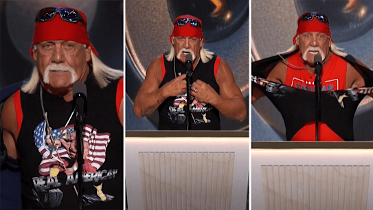 Wrestling icon Hulk Hogan has delivered a message to the ‘Hulkamaniacs’ at the Republican National Convention.