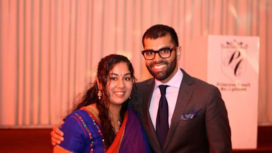 Nikita Chawla with her brother Tarang. 