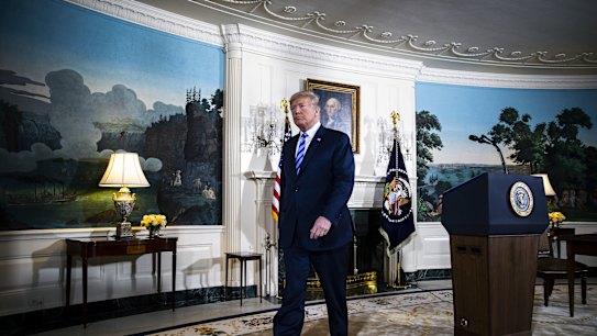 Behind Trump’s Iran deal pullout is a risky bet to ‘break the regime’