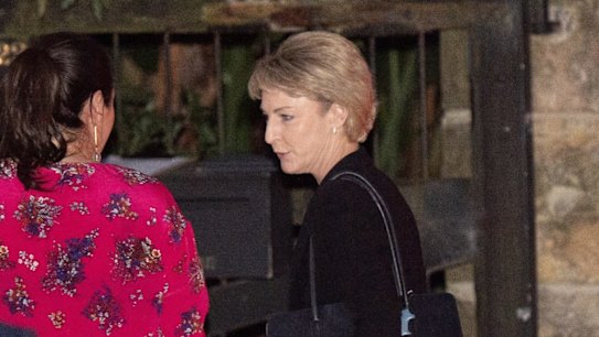 NEWS: Michaelia Cash arrives at an expensive Liberal Party fundraiser at Justin Hemmesâ property at 22 Vaucluse Rd, Vaucluse. Photo: Wolter Peeters, 6th May, 2019, The Sydney Morning Herald. 