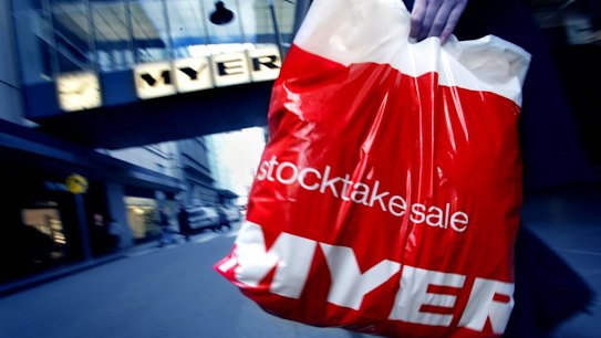 Myer profits slump as stocktake sale flops; shares hit all-time low