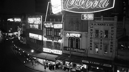 Kings Cross at night. 3rd May 1966.