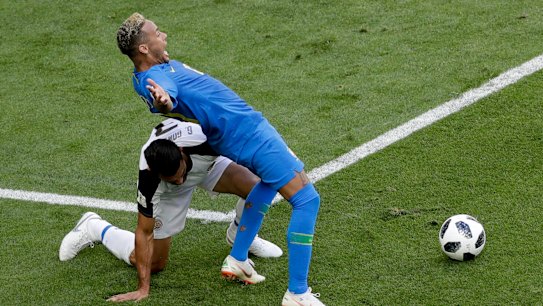 Neymar is roasted on social media after epic World Cup dive