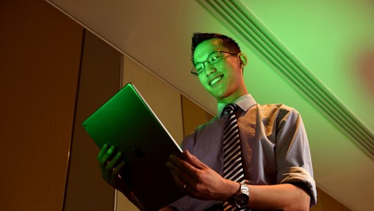 Maths teacher Eddie Woo from Cherrybrook High School. 