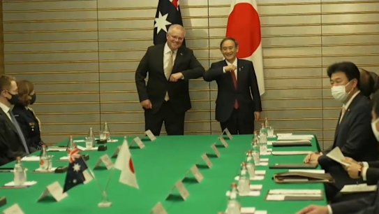 Australia's ‘iron clad’ bond with Japan has been bolstered with the Prime Minister striking a historic defence agreement with his new Japanese counterpart.