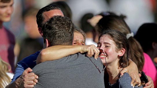 'Our school is getting shot up': students horror at Florida shooting
