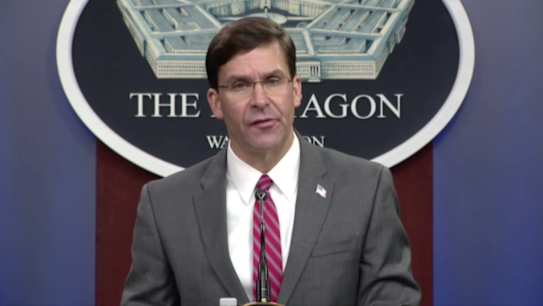 White House Press Secretary Kayleigh McEnany said Defence Secretary Mark Esper was still in his post on Wednesday despite his comments that he does not think it is appropriate to deploy US troops to quell nationwide protests, something Trump has threatened to do.