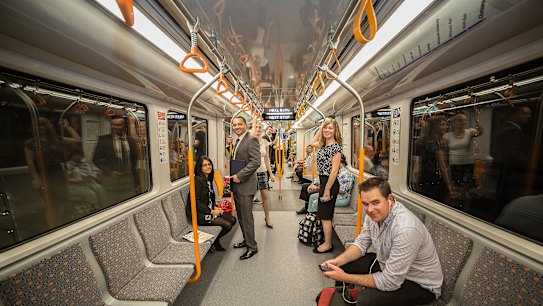 Driverless, single-deck trains will run along the new line to Parramatta.