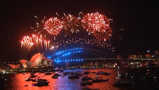 Crowds down for Sydney New Year's Eve display.