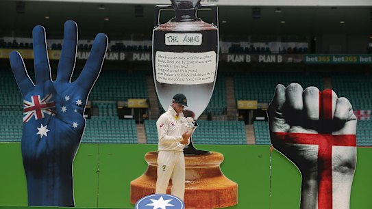The Ashes celebration on Monday.