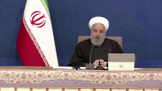 Iranian President Hassan Rouhani urged the incoming US administration to return to a 2015 nuclear agreement and lift sanctions on Tehran, while welcoming the end of President Donald Trump's era of 'oppression and corruption.'