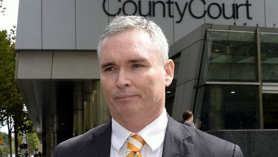 Craig Thomson leaving the County Court. 24th February 2015