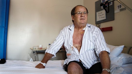 On the bench: Tommy Raudonikis will be in recovery mode after undergoing surgery to remove cancer of the neck.