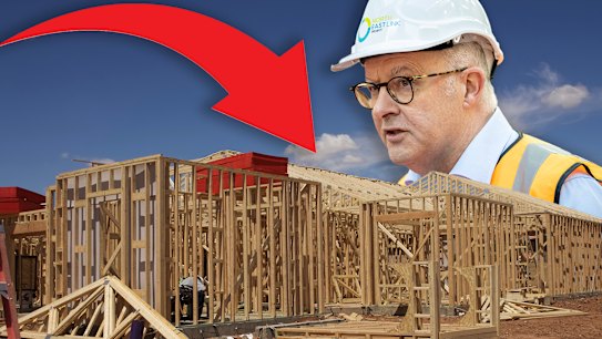 The housing minister has outlined her plan to speed up new builds but figures show Labor is still behind on its promise.