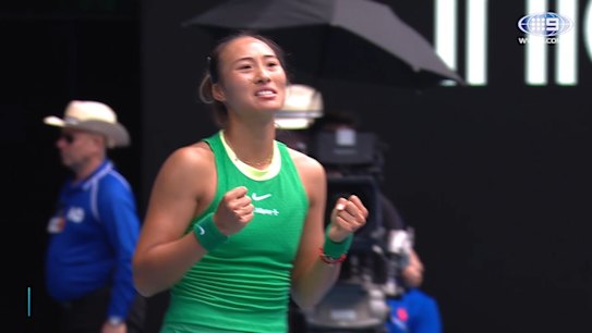 Zheng outlasts compatriot in epic tiebreaker