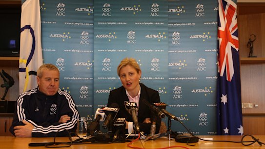 Legal trouble: Fiona de Jong is with the detained athletes.