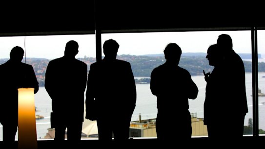 BUSINESS AFR 060222 PHOTO BY ROB HOMER --- businessmen in a boardroom --- generic business , meeting , industry , salary , employment , deals AFR FIRST USE ONLY SPECIALX 47524