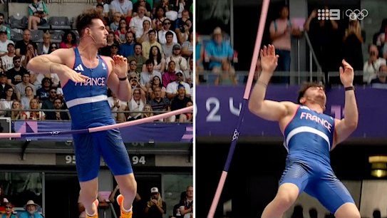 French pole vaulter Anthony Ammirati crashed out of his event due to a big blunder. © International Olympic Committee
