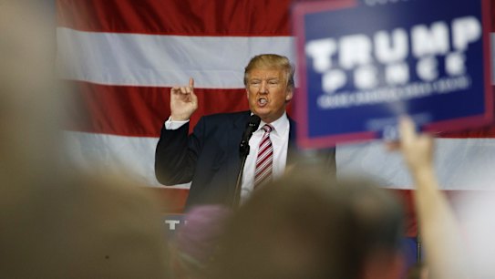 Republican presidential candidate Donald Trump has said he will accept the results of the presidential election "if I win".