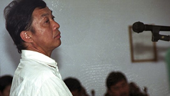 Executed: Dutch citizen Ang Kiem Soei, seen here during his trial in 2003.