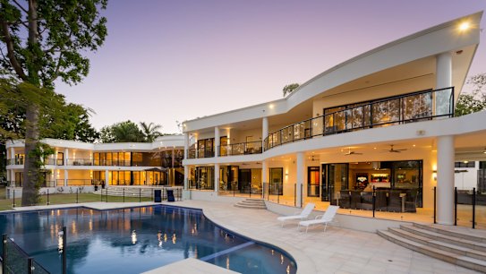 Peter Bond's Brisbane home that features seven bedrooms and nine bathrooms.