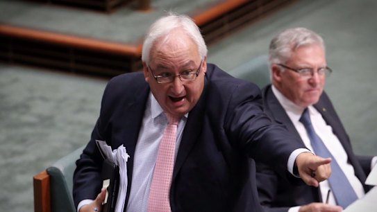 Labor MP for Melbourne Ports Michael Danby in Parliament.