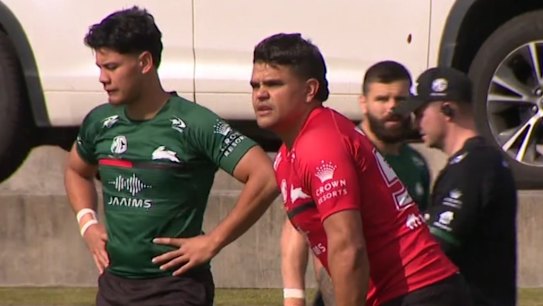 South Sydney superstar Latrell Mitchell suffered a fresh injury setback during a Rabbitohs training session.