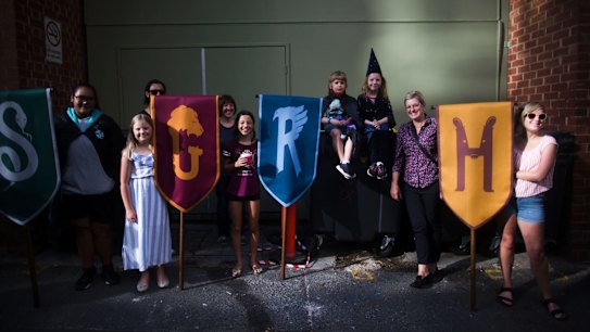 Harry Potter fans queue up outside the Princess Theatre from the early hours of the morning to snap up free tickets to the final stage show dress rehearsals of Harry Potter and the Cursed Child.