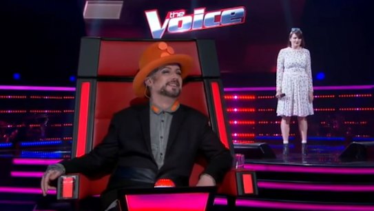 Boy George and his buttons.