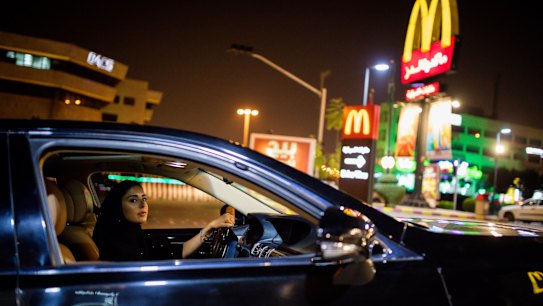 Open road: a Saudi woman rejoices as driving ban ends