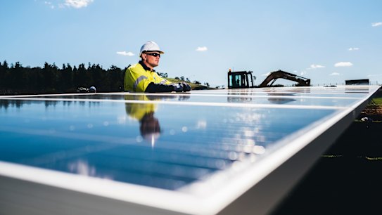 Commercial-scale solar is driving the industry in Australia.