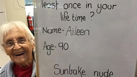 The residents of Waratah Lodge, an aged care home in Orbost in Victoria's east.