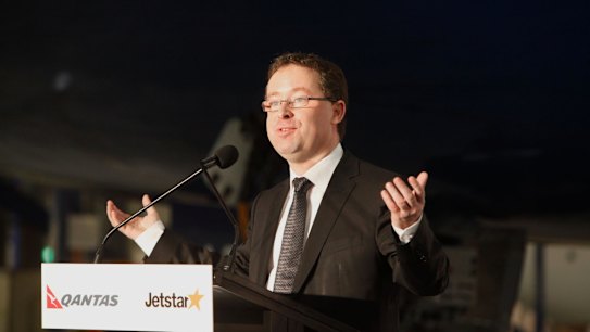 Trapped in a pincer movement: Qantas chief executive Alan Joyce.