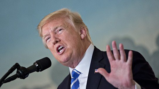 An official US government Twitter account appeared, briefly, to endorse a call for President Donald Trump to resign.