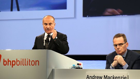 BHP's board will review its dividend in February. 