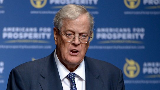 US conservative icon David Koch leaving business, politics due to ill health