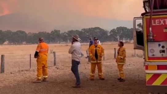 The out-of-control Grampians bushfire has now claimed more than 74,000 hectares of forest and grassland along with three houses and dozens of outbuildings.