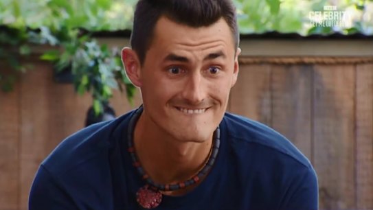 Bernard Tomic on Ten's I'm a Celebrity. The show had a strong premiere on Sunday.