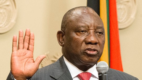 South Africa's new president acts tough and vows to target corruption