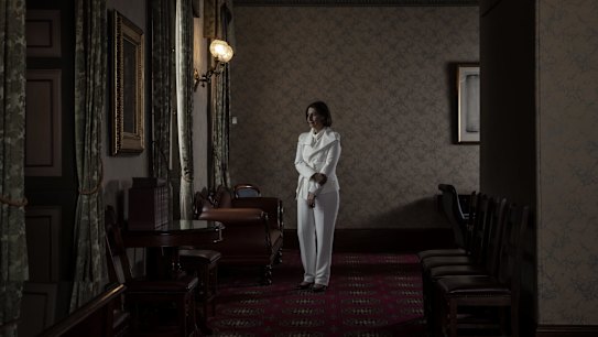 Premier Gladys Berejiklian in the Parkes Room of the NSW State Parliament. 