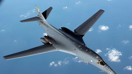 Pyongyang says it is ready to shoot down US military aircraft, such as this 
US Air Force B1-B Lancer.